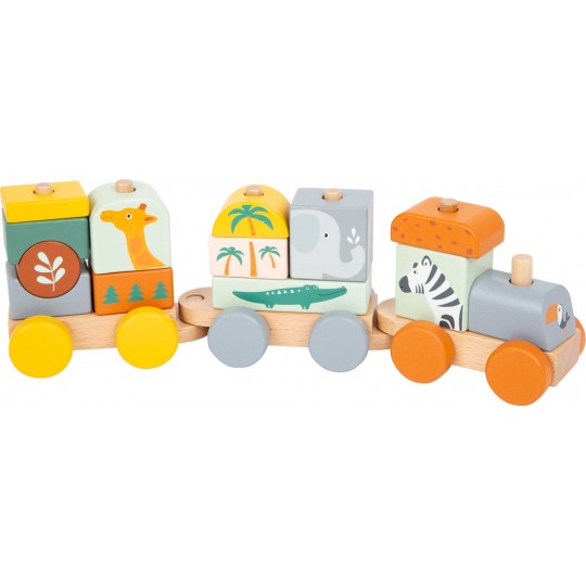 Train En Bois Dinosaure - Jouet éducatif Montessori Pour Enfants 1-5 Ans - 10 Wagons Numérotés Avec Aimants - Sac De Rangement Inclus