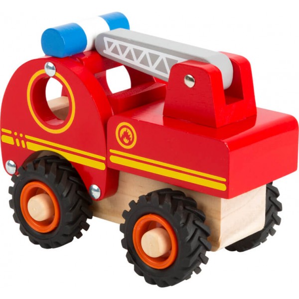 Camion de pompier en bois