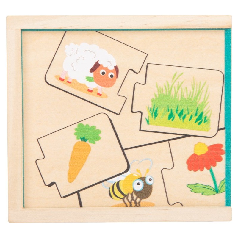 Jeu de mémoire en bois - DIDA - Mémo forêt - 24 cartes - Enfant - Jeux - Jouets