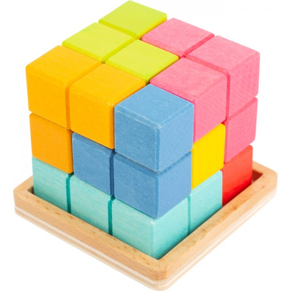 Puzzle cube 3D d'encastrements