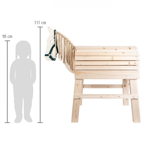 Cheval de bois Montessori - Grand modèle