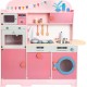 Cuisine rose en bois pour enfants