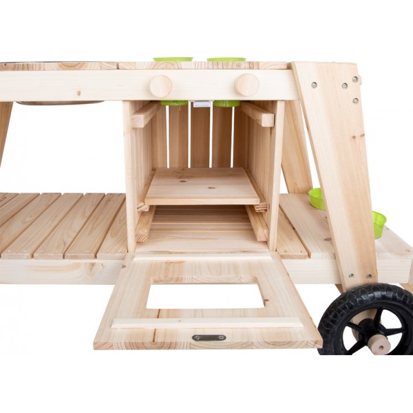 Cuisine en bois Montessori pour enfants - Modèle plein air