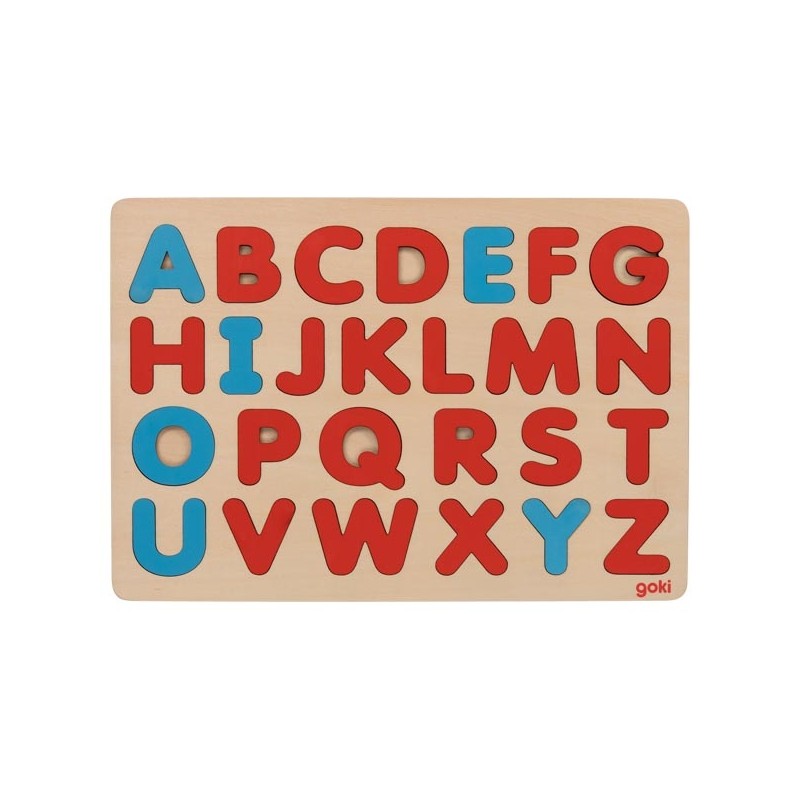 Puzzle éducatif en Bois - Apprendre l'Alphabet Méthode Montessori