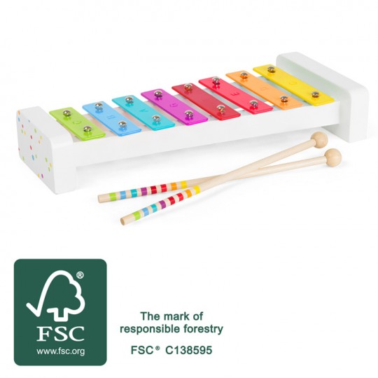 Xylophone en bois Montessori - Découverte Sound Multicolore