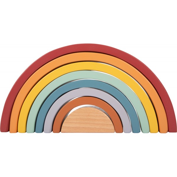 Arc en ciel Montessori en bois - Couleur Safari - 8 pièces