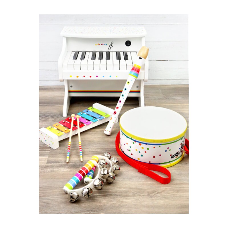 Xylophone Arc-en-ciel en bois pour enfants - Hape E0606 - Jouet d'éveil  musical