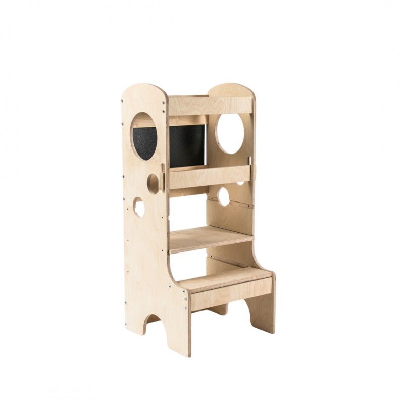 Test de la tour d'apprentissage Skyline Montessori pliable noir