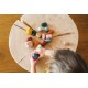 Pierres d'équilibre en bois Montessori - Couleurs Safari