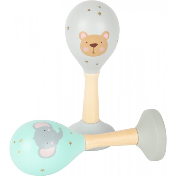 Instruments d'éveil pour bébé - Maracas Pastel