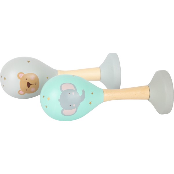 Instruments d'éveil pour bébé - Maracas Pastel