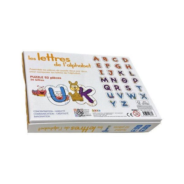 Coffret Montessori - Puzzle des Lettres de l'alphabet