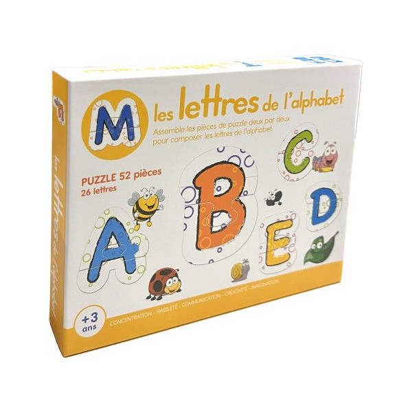 Coffret Montessori - Puzzle des Lettres de l'alphabet