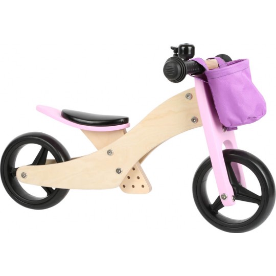 Draisienne en bois Montessori - Tricycle Rose