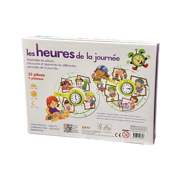 Coffret Jeu éducatif - Heures de la journée