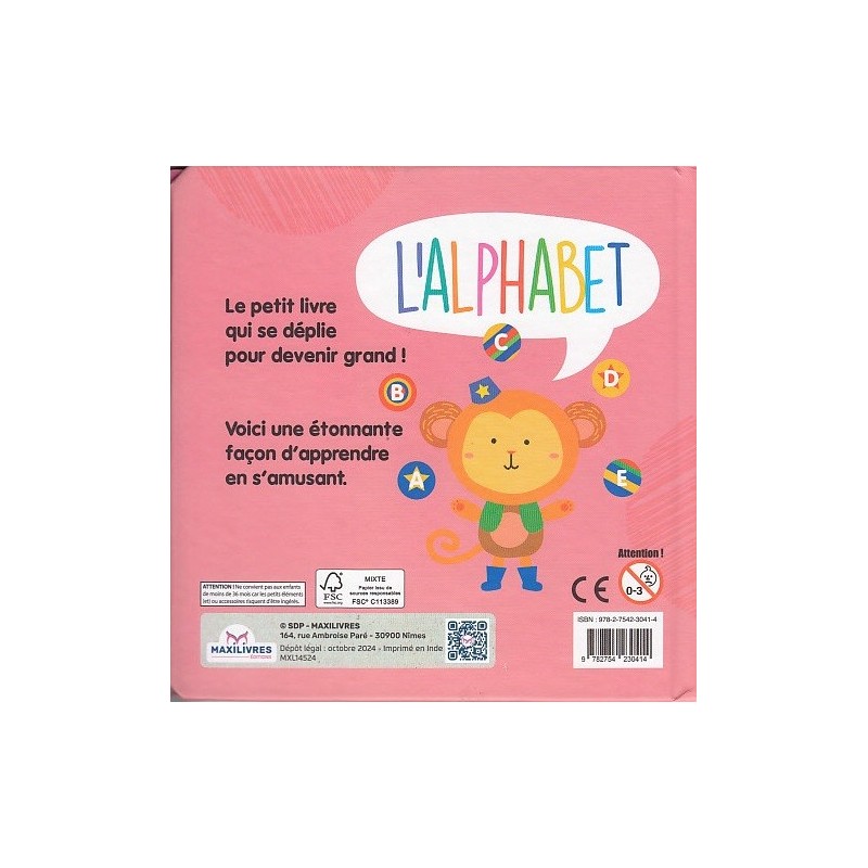 XIAPIA - Livre D'activités Montessori En Tissu Pour Bébé 1 An Et + - Busy Book Avec Marionnettes à Doigts