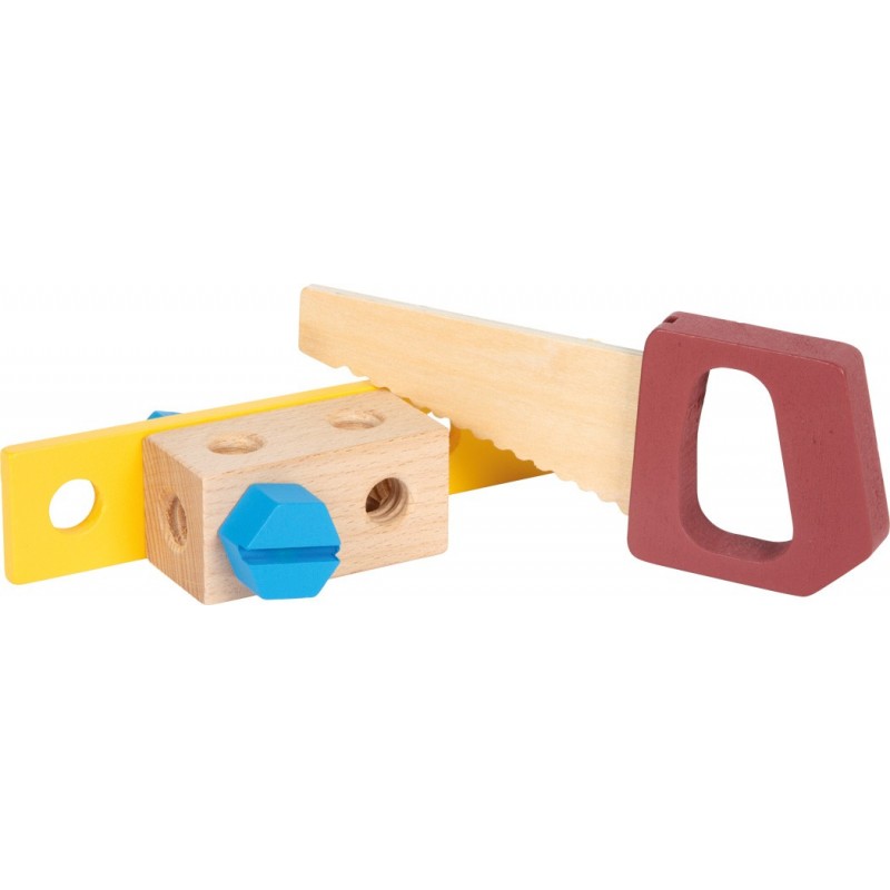 Boîte à Outils Enfant - Jouet de Construction - 21 pièces - Bois Non