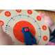 Horloge Montessori en bois