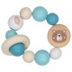 Hochet Montessori en bois pour bébés - Ourson
