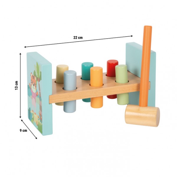 Jouet à marteler Montessori - Jungle