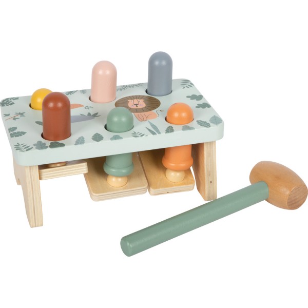 Jouet à marteler en bois - Banc de motricité
