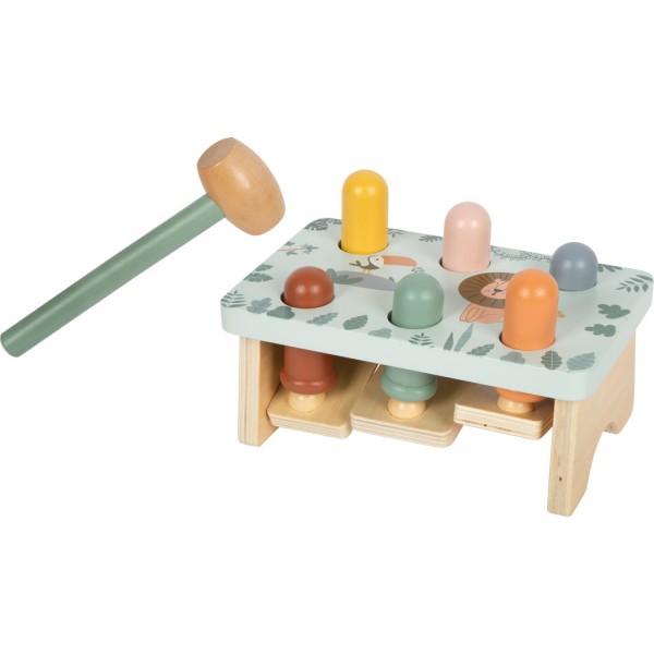 Jouet à marteler en bois - Banc de motricité