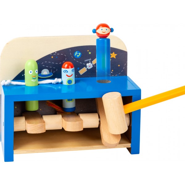 Banc à marteler Montessori pour enfants - Dans l'espace