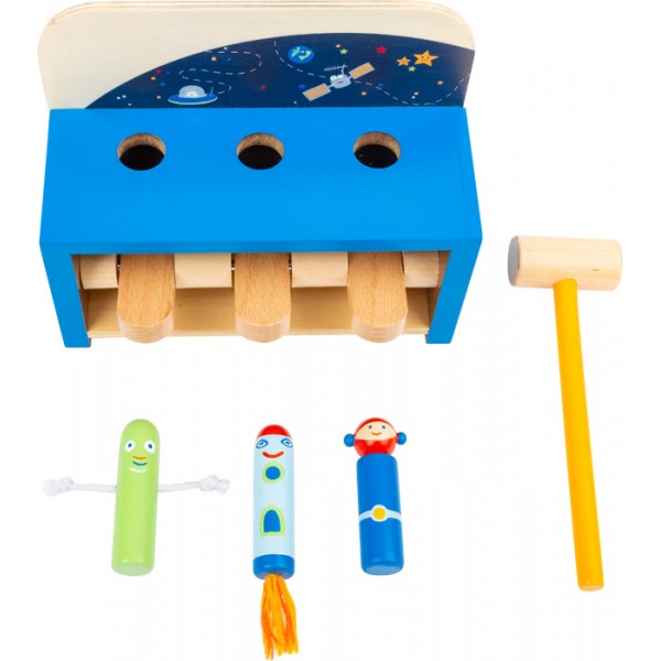 Banc à marteler Montessori pour enfants - Dans l'espace