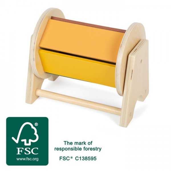 Tambour Montessori - Jouet de Motricité en bois