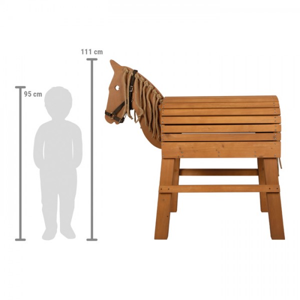 Cheval d’Équitation en Bois Montessori