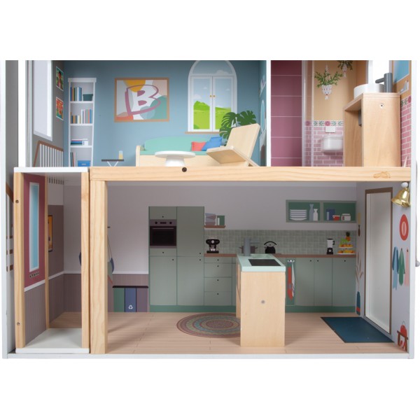 Maison de Poupée XL en Bois