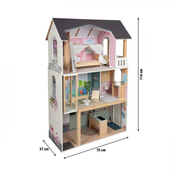 Maison de Poupée XL en Bois