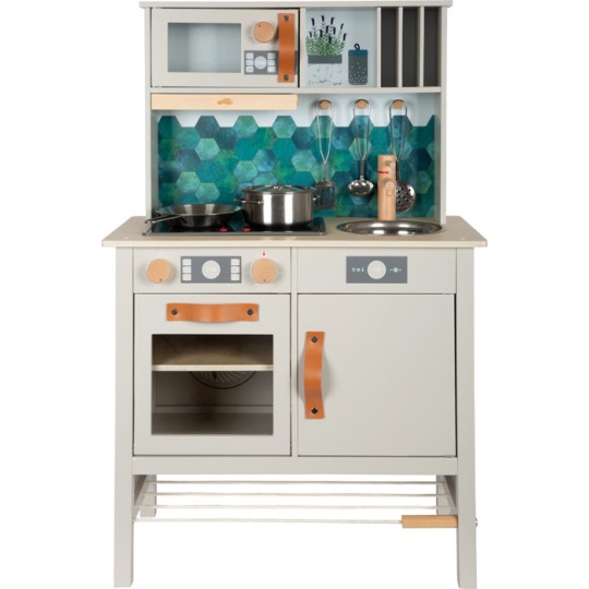 Cuisine en Bois pour Enfant - Gris