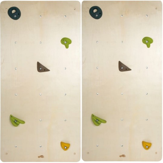 Mur d’Escalade Enfant en Bois - Lot de 2