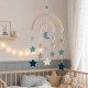 Mobile en bois Montessori - Arc en ciel bleu