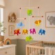 Mobile Montessori pour bébés - Eléphant de couleurs