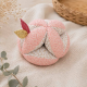 Balle de préhension Montessori pour bébé - Tissu rose