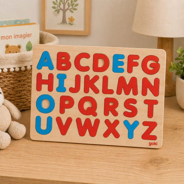 Puzzle en bois Alphabet méthode Montessori
