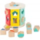 Cube à formes Montessori - Rouleau en bois