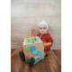 Cube d'activité Montessori en bois - Lapin