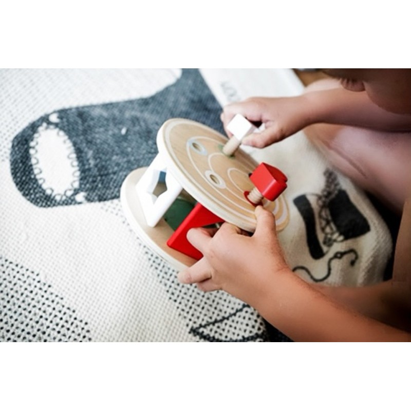 Jouet à Tirer/pousser Licorne Mousehouse – En Bois, Coloré, Pour Bébé 12-18 Mois, Aide à La Marche, Développement Coordination