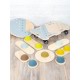 Pierres d'équilibre en bois Montessori - Collection Aventures