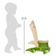 Chariot de marche en bois Montessori - Bébé crocodile
