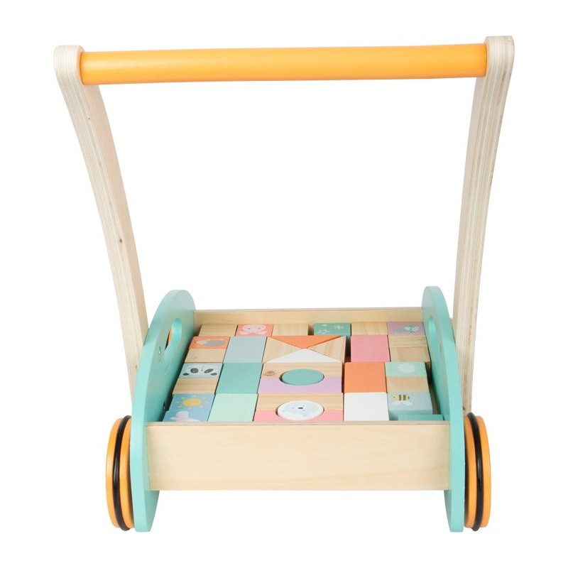 Montessori Chariot Pousseur Bois Pousseur Marcheur BÃ©bÃ© Bois