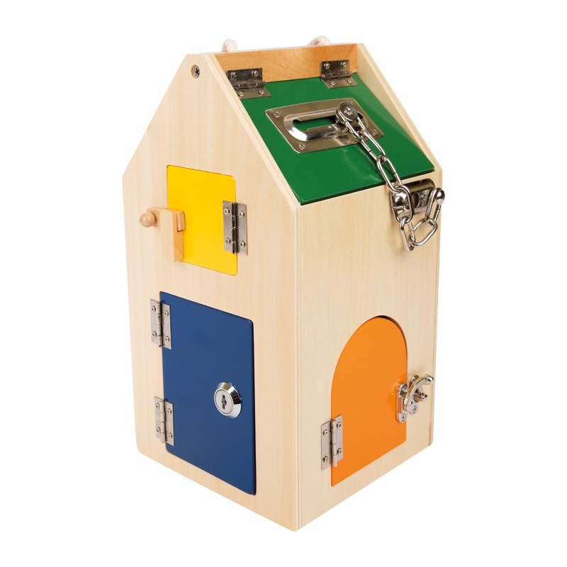 Maison Verrous En Bois Jouet ducatif Montessori Pour Enfant