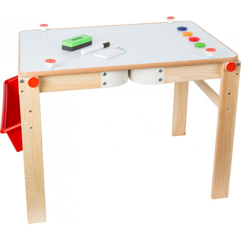 Jouet jeu activités apprentissage Tableau double face craie et magnétique  Montessori J'apprends à compter les chiffres les formes les lettres  l'alphabet tout inclus avec pied en bois Neuf - Montessori