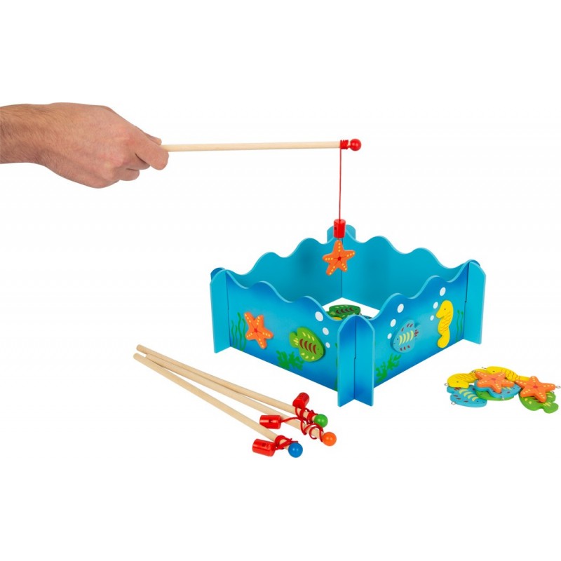 Small Foot - Pêche à La Ligne Boîte Cadeau Avec Animaux Aimantés - Lot De 2 Jeux Magnétiques