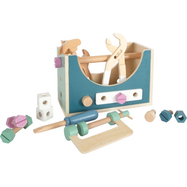Boîte à outils Montessori en bois - 2 en 1 - Collection Nordic