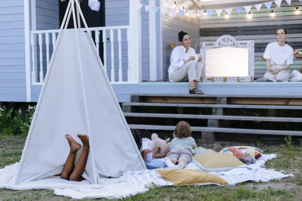 tipi en tissu pour enfant