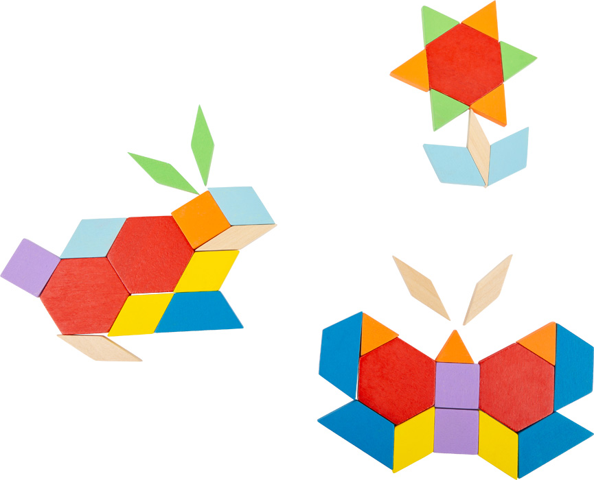 tangram en bois Montessori